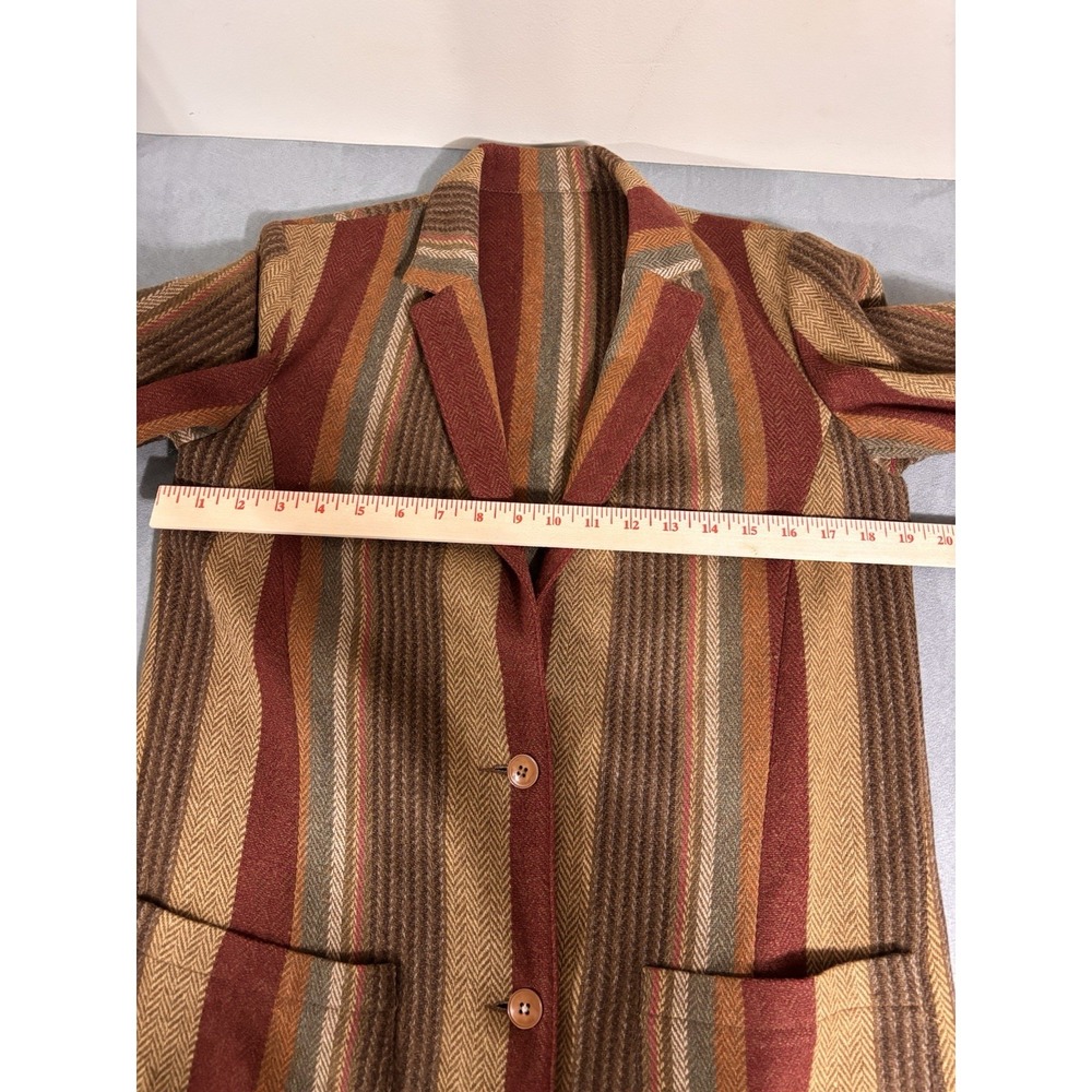 Vintage Finity Womens Sz 8 Wool Blazer Teacher Poet Twee 70s Boho Academia Indie - Picture 15 of 16